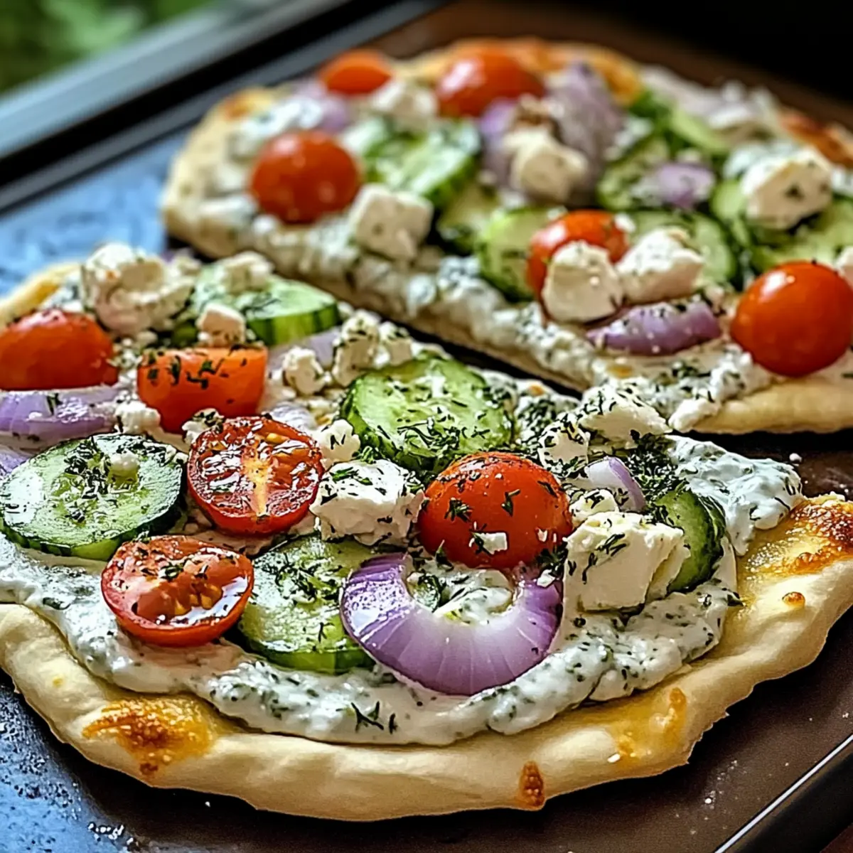 Tzatziki Chicken Pizza