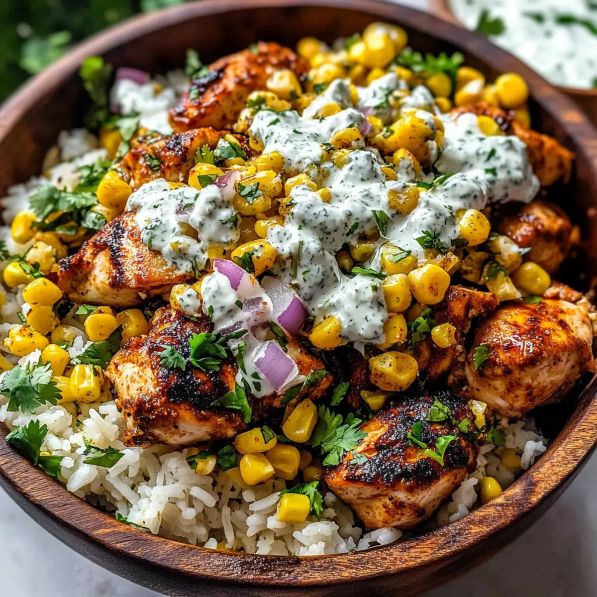 Street Corn Chicken Bowl