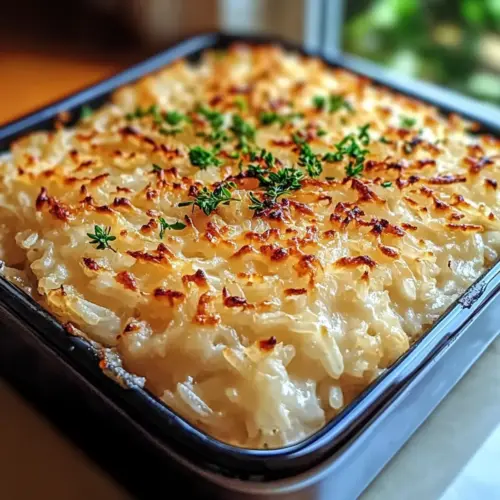 Creamy Baked Rice Dish