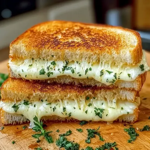 Garlic Bread Grilled Cheese
