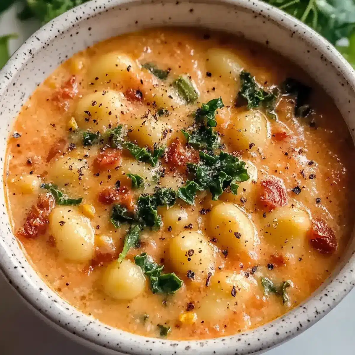 Sun Dried Tomato Gnocchi Soup