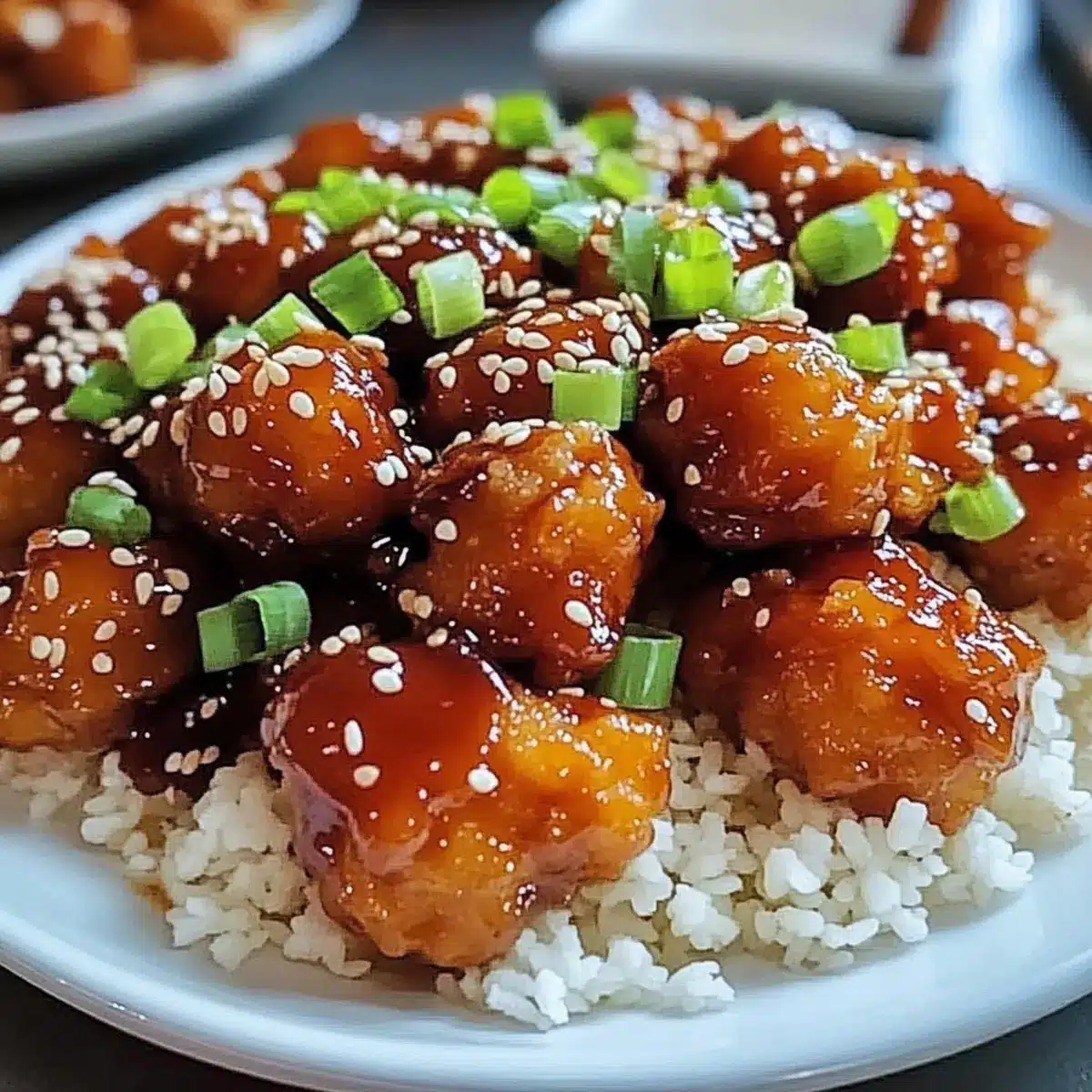 Crispy Chinese Honey Garlic Chicken