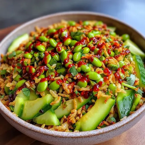 Crispy Rice Salad with Peanut-Chili Dressing