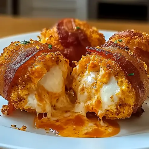 Buffalo Chicken Bacon Mozzarella Bombs