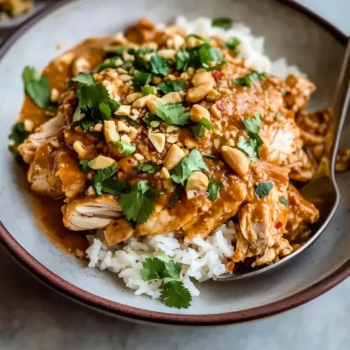 Slow Cooker Peanut Chicken