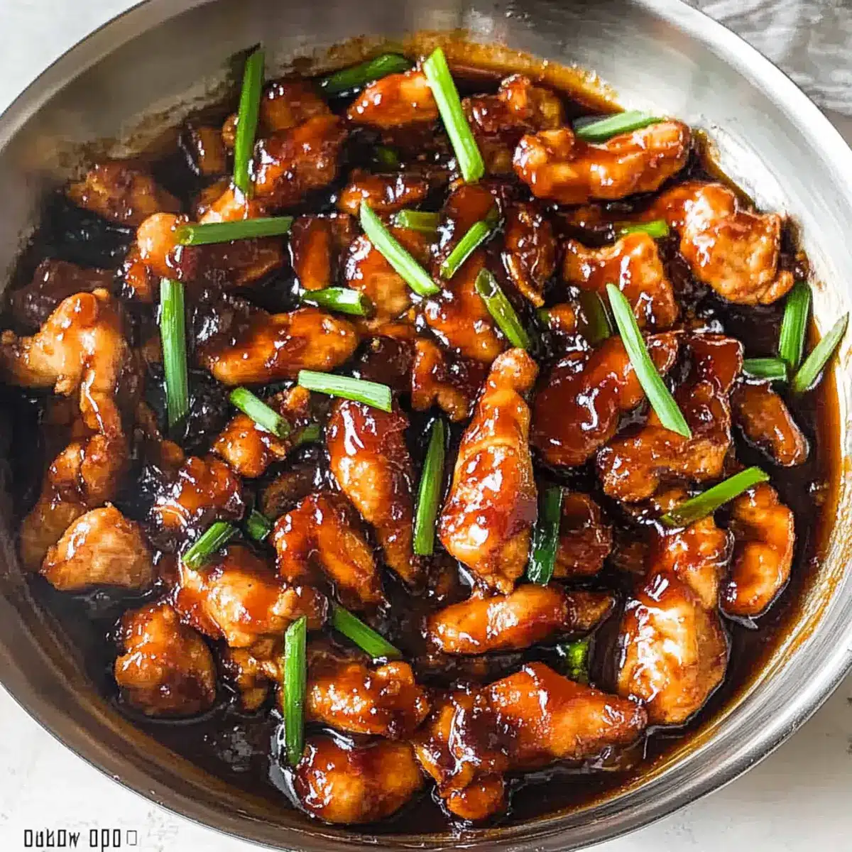 Sweet Savory Mongolian Chicken