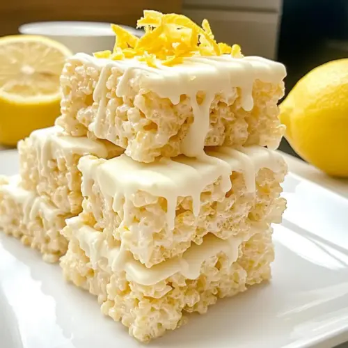 Lemon Rice Krispy Treats