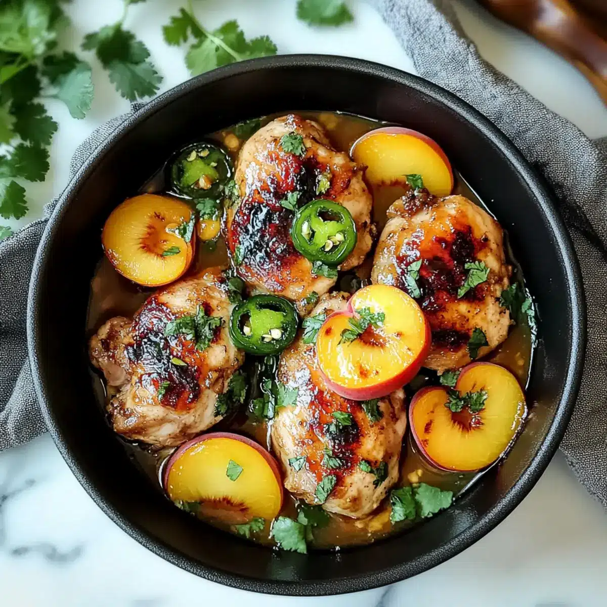 Jalapeno Peach Chicken