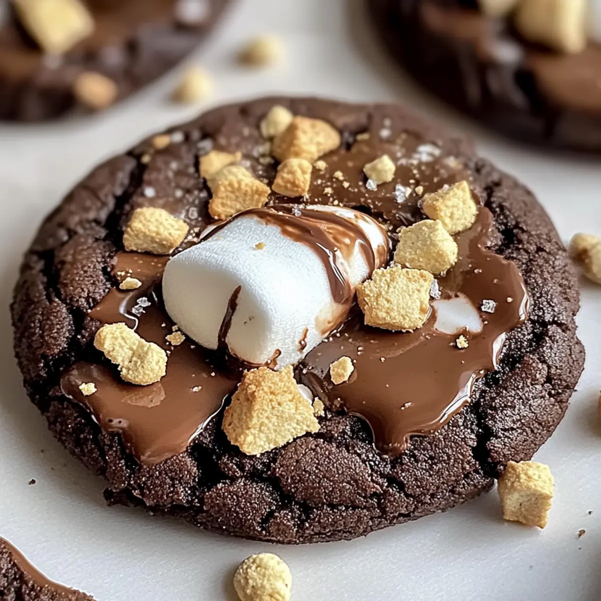 Double Chocolate S’mores Cookies