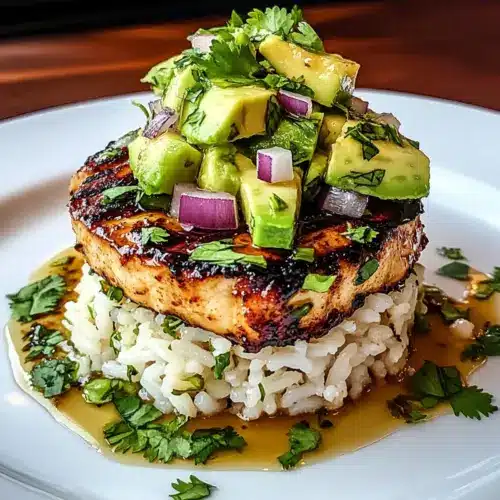 Honey Lime Chicken & Avocado Rice Stack