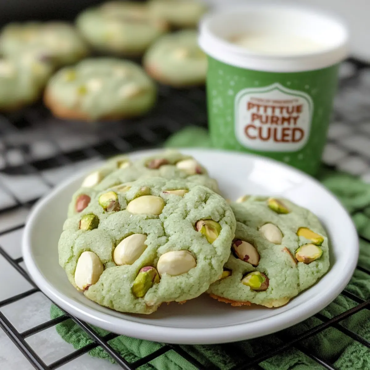 Pistachio Pudding Cookies