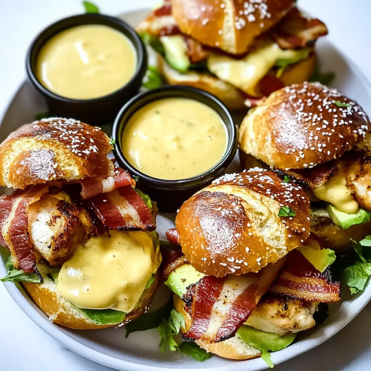 Honey Mustard BLT Chicken Sliders