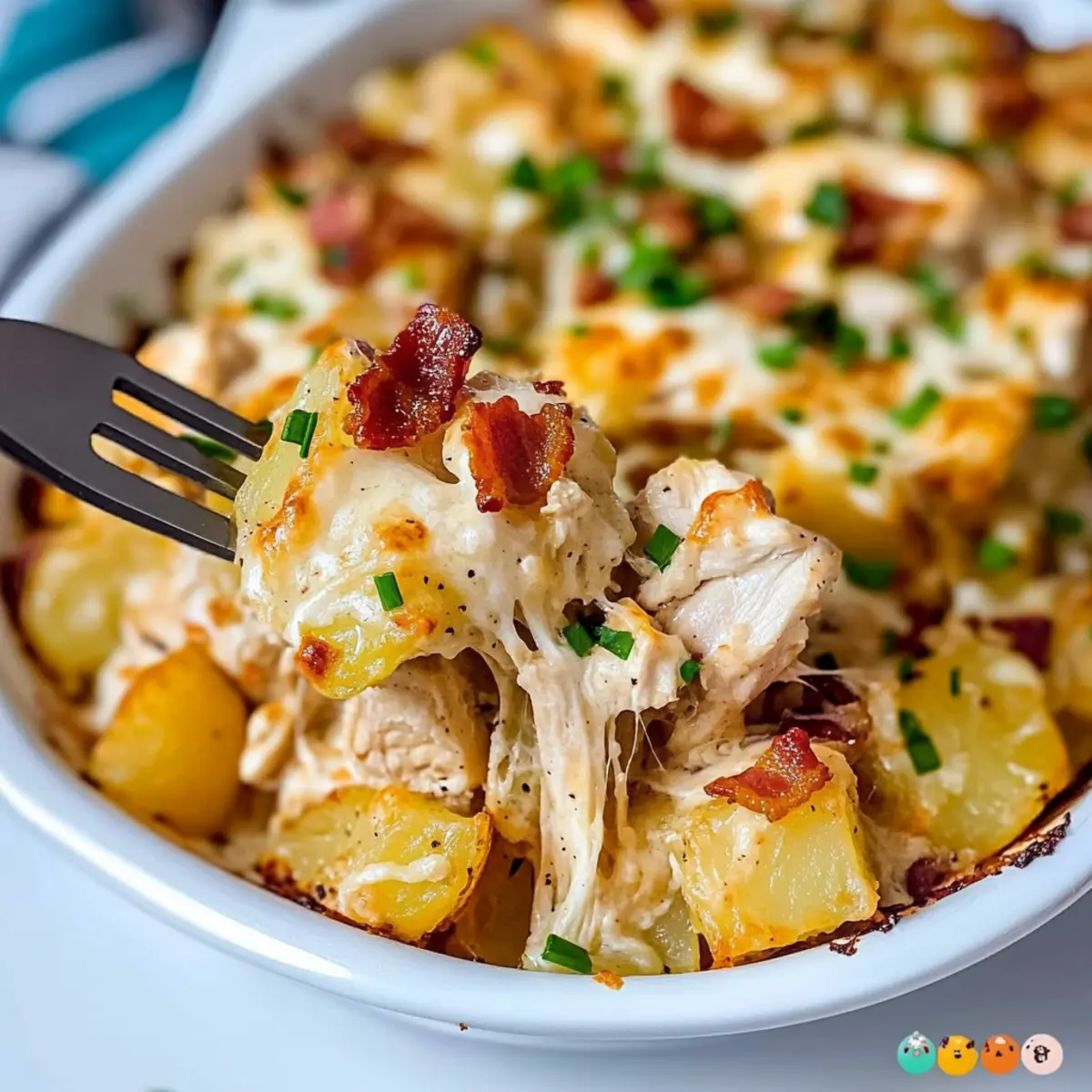 LOADED POTATO RANCH CHICKEN CASSEROLE