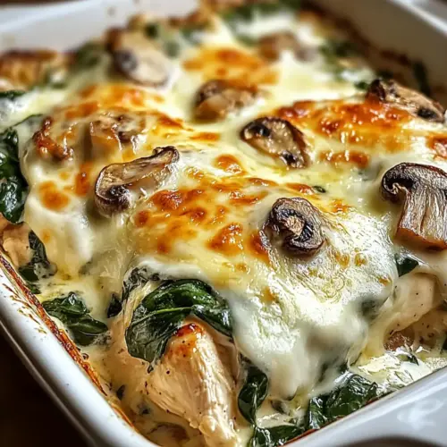 Chicken Spinach & Mushroom Low Carb