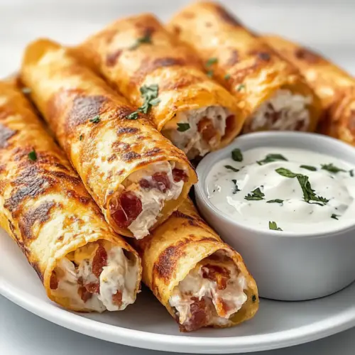 Keto Chicken Bacon Ranch Taquitos