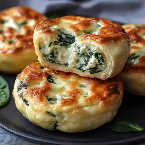 Spinach Cottage Cheese Flagels
