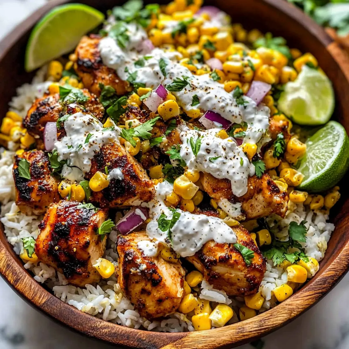 Street Corn Chicken Bowl
