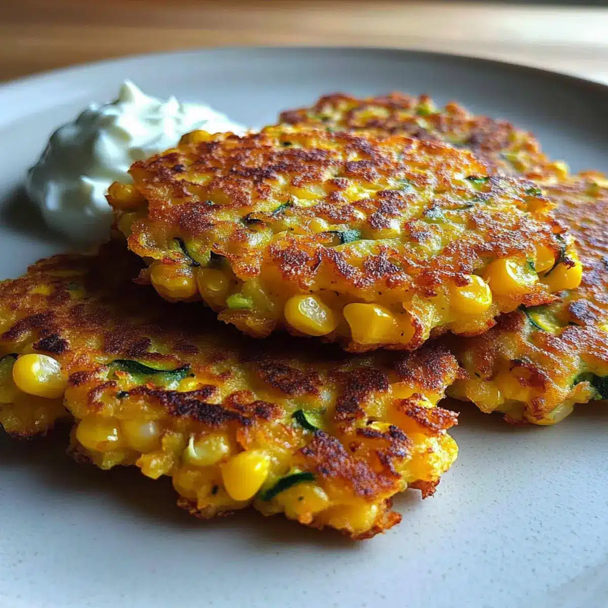 Sweet Corn and Zucchini Fritters