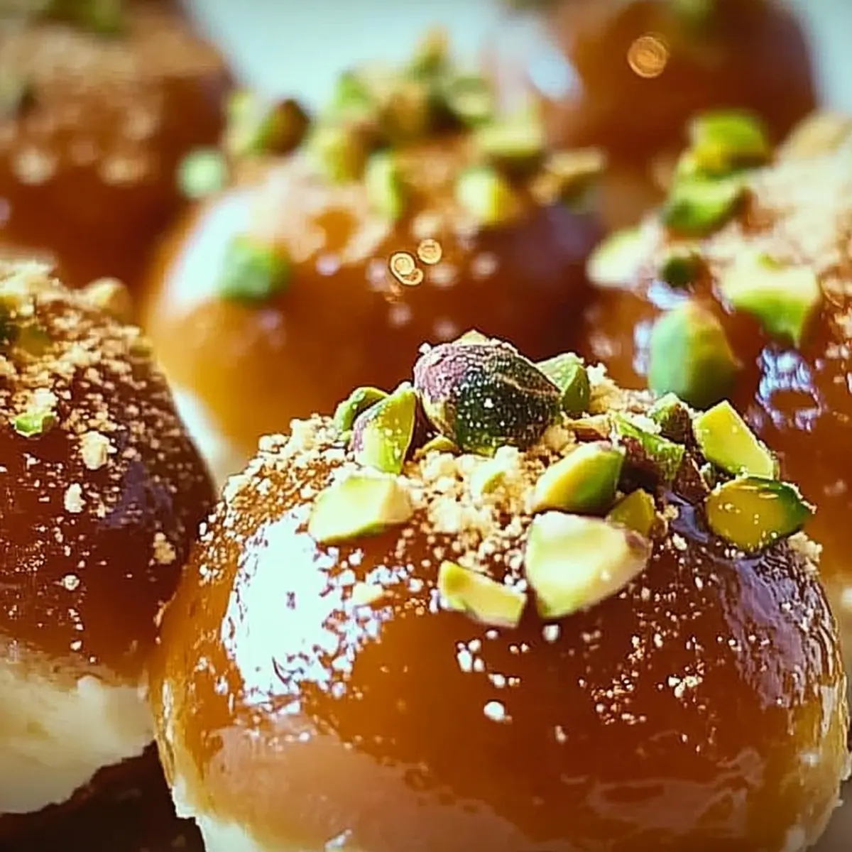 Ricotta Pistachio Honey Bites