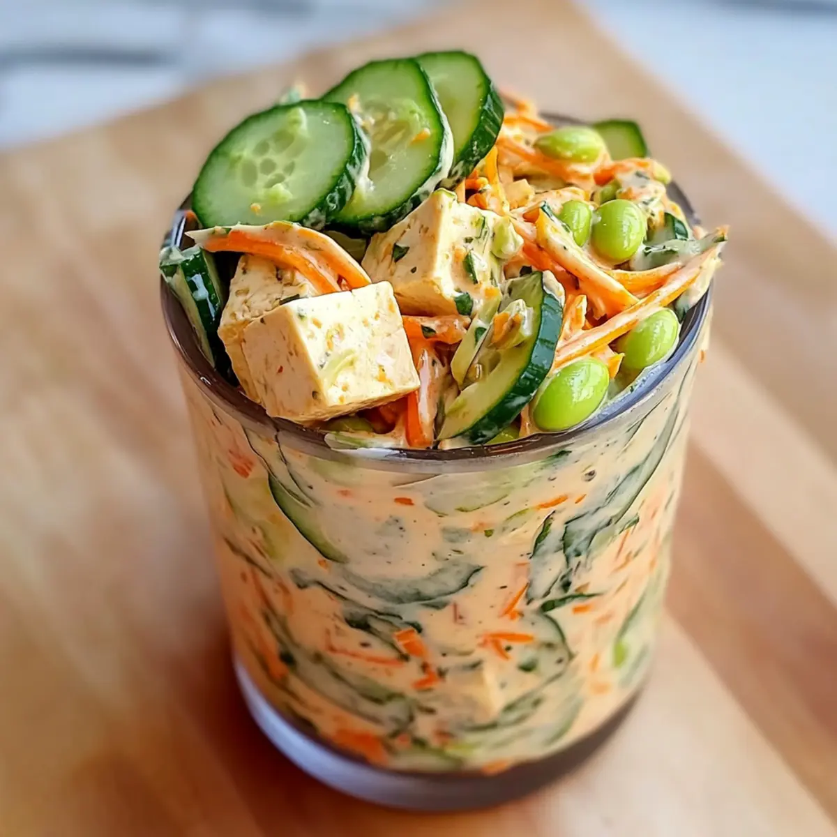 Asian Cucumber Salad Bowl