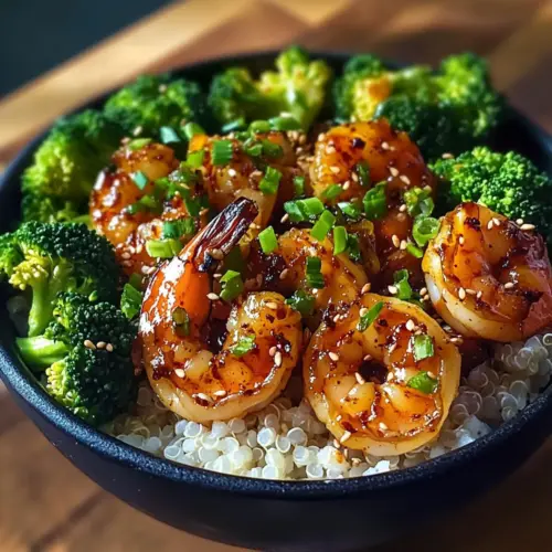 Honey Garlic Shrimp Bowls