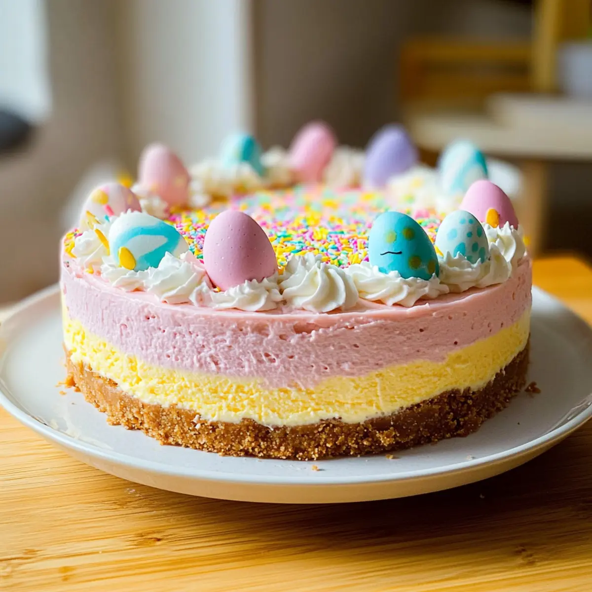 Easter No-Bake Cheesecake