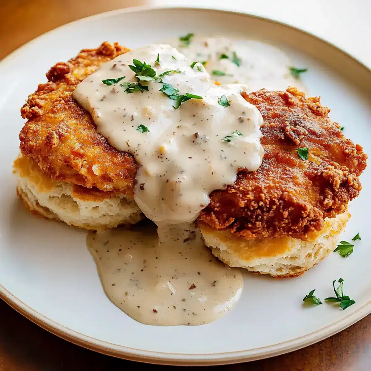 Chicken Biscuits and Gravy