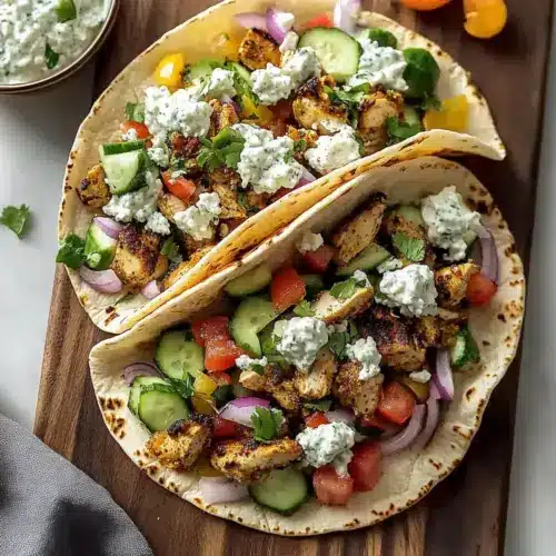 Grilled Mediterranean Chicken Tacos