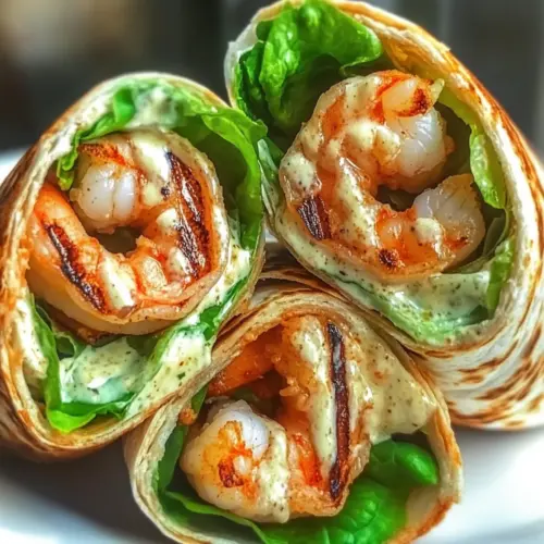 Grilled Shrimp Caesar Wraps