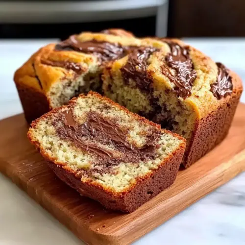 Nutella Swirl Banana Bread