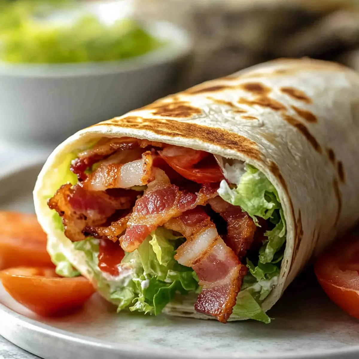 Gourmet BLT Wraps with Secret Sauce