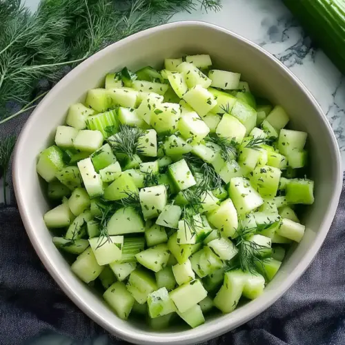 Cucumber Celery Salad with Green Apple