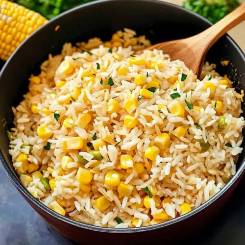 Hot buttered corn rice