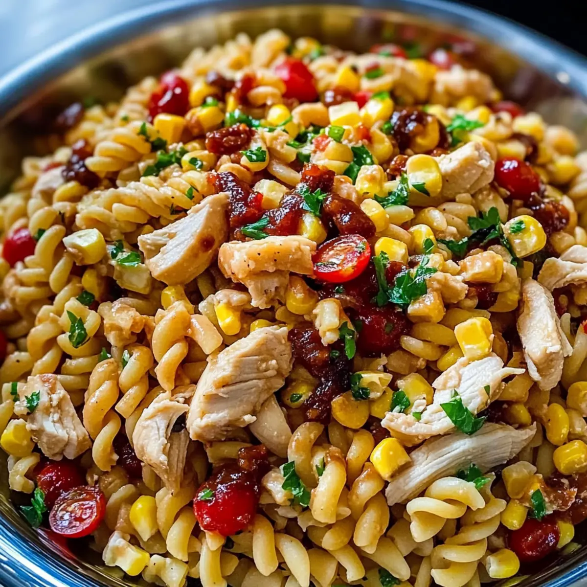 BBQ Chicken Pasta Salad