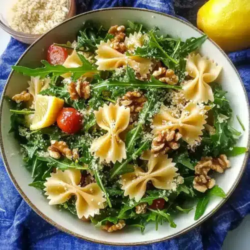 Lemon Arugula Pasta Salad
