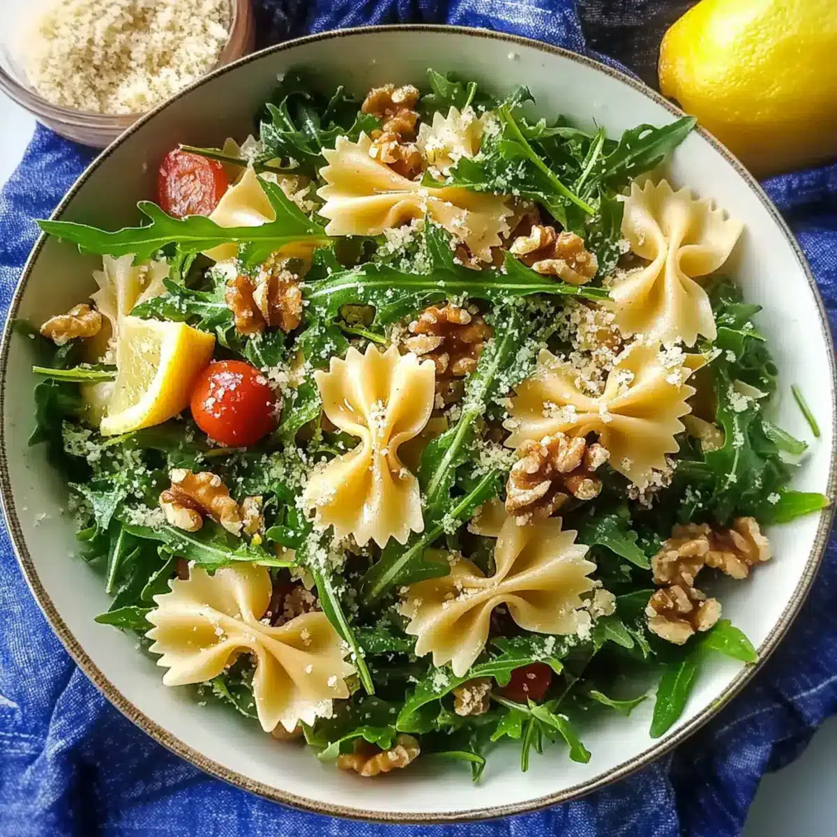 Lemon Arugula Pasta Salad