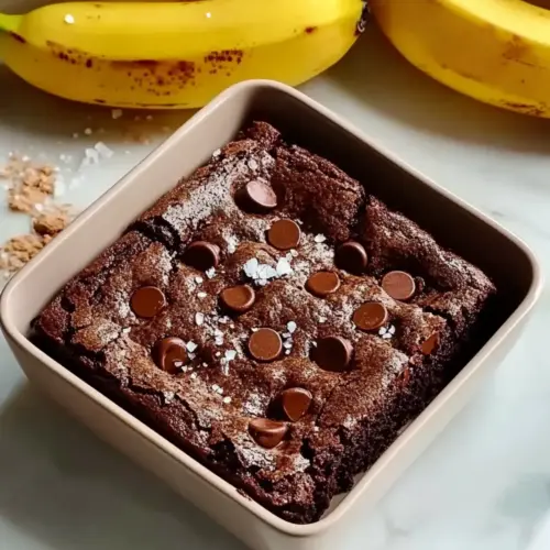 Cottage Cheese Brownies with Banana