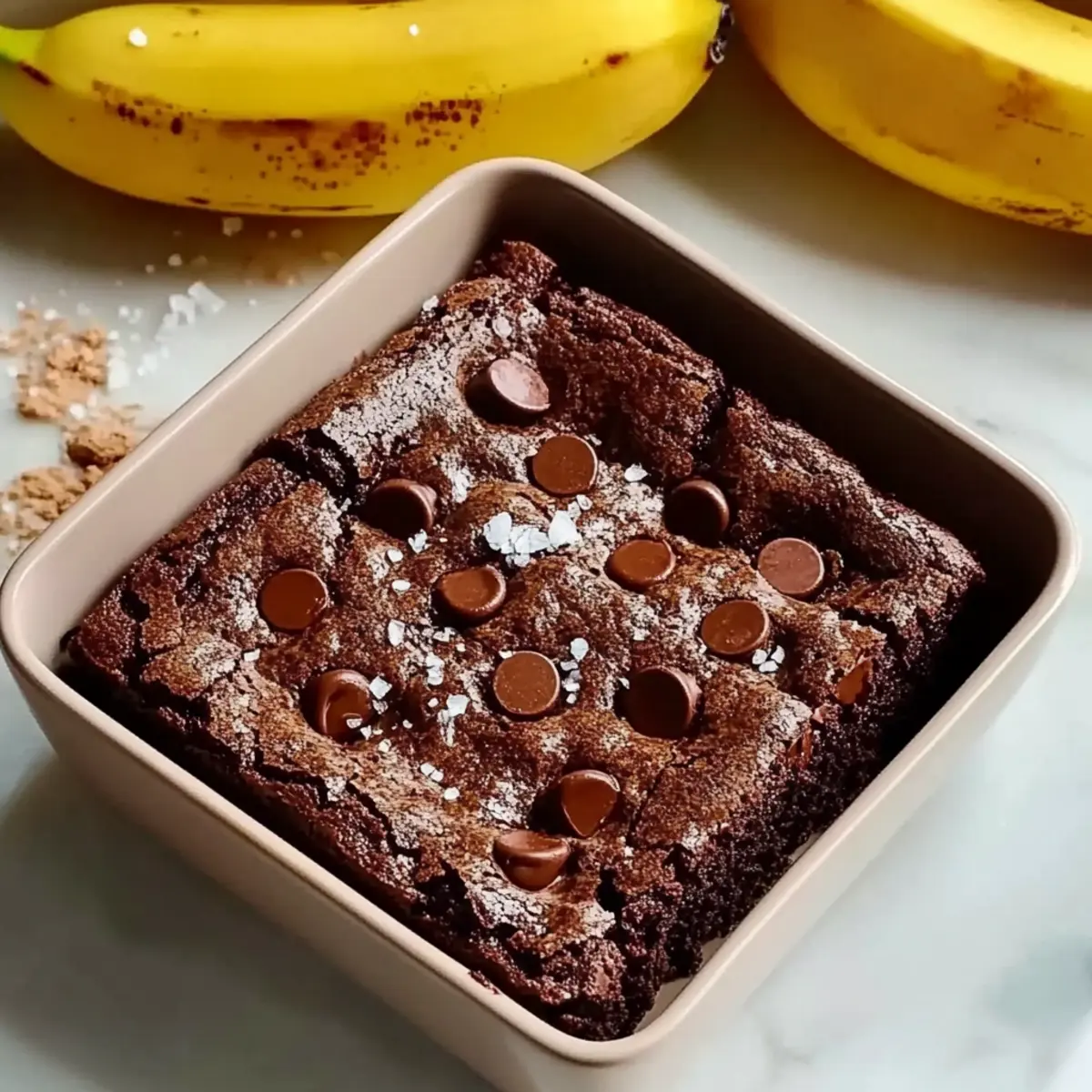 Cottage Cheese Brownies with Banana