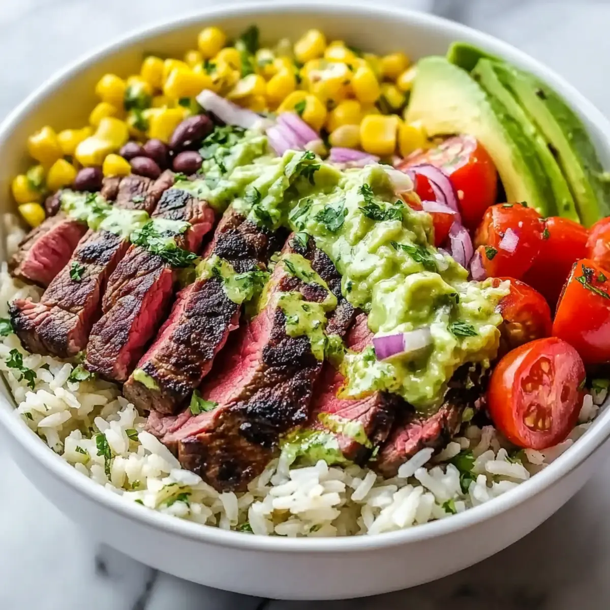 Cilantro Lime Steak Bowls