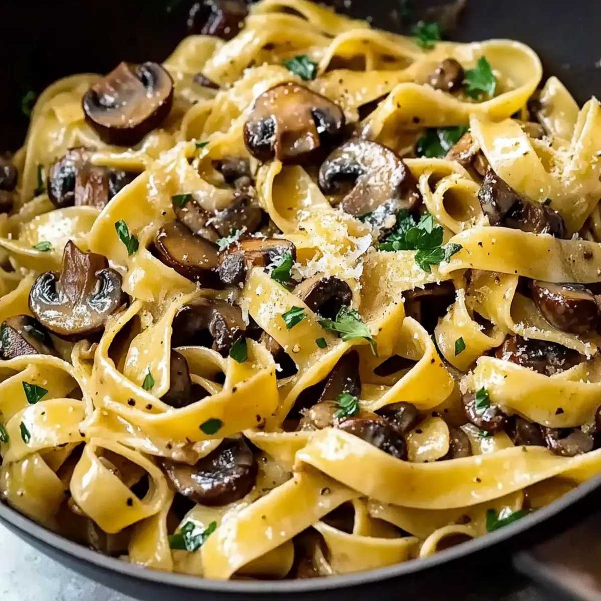 Garlic Mushroom Pasta