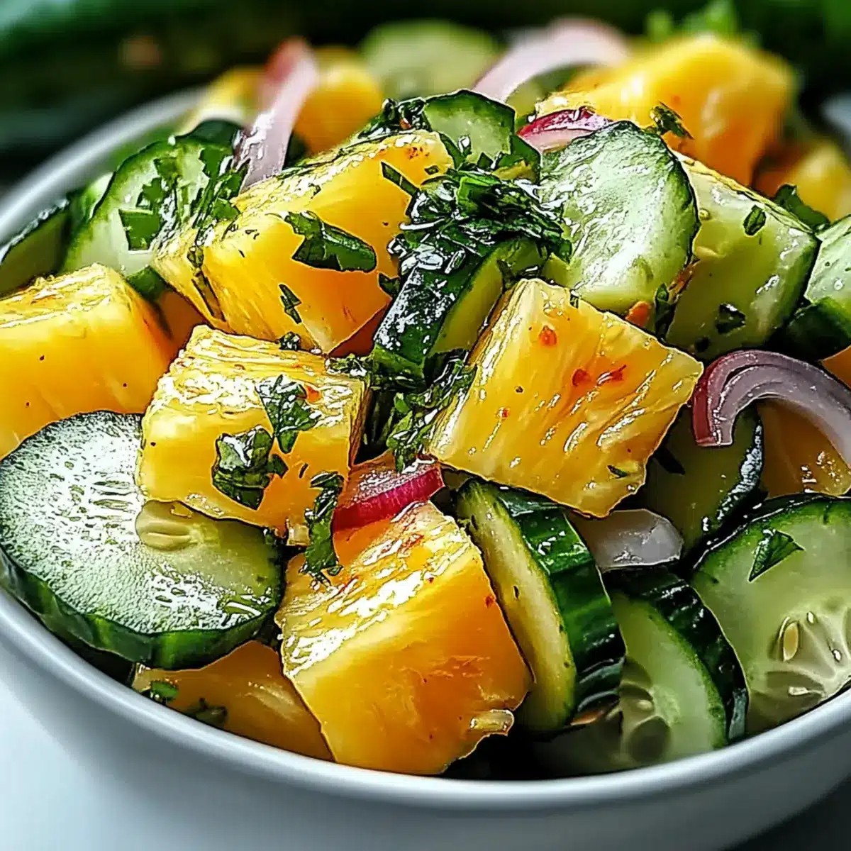 Pineapple Cucumber Salad