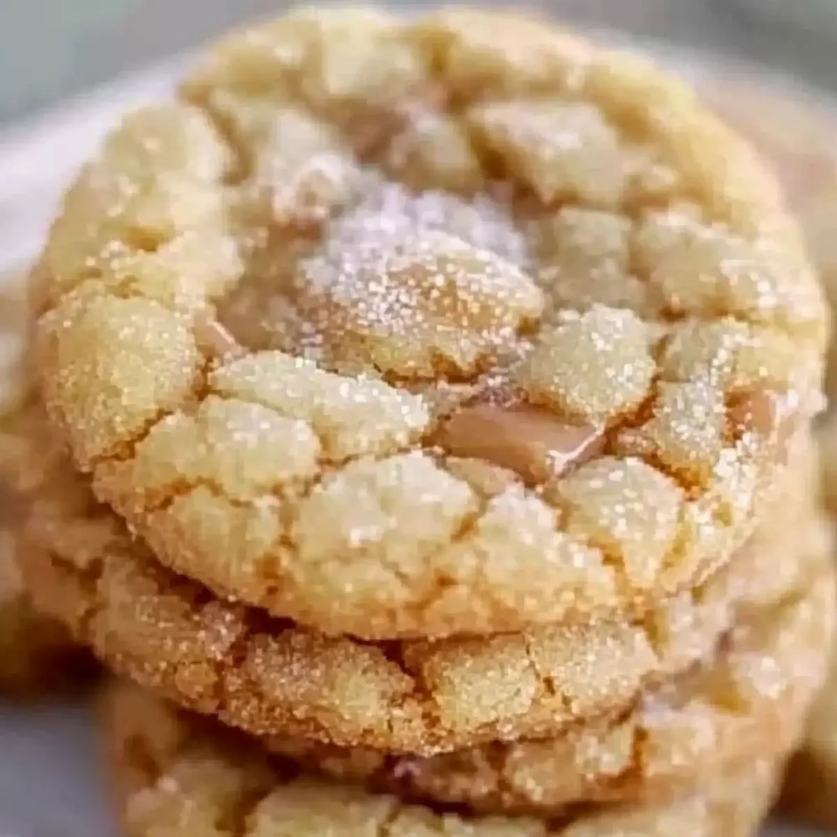 Crinkly Crackly Butter Toffee Sugar Cookies