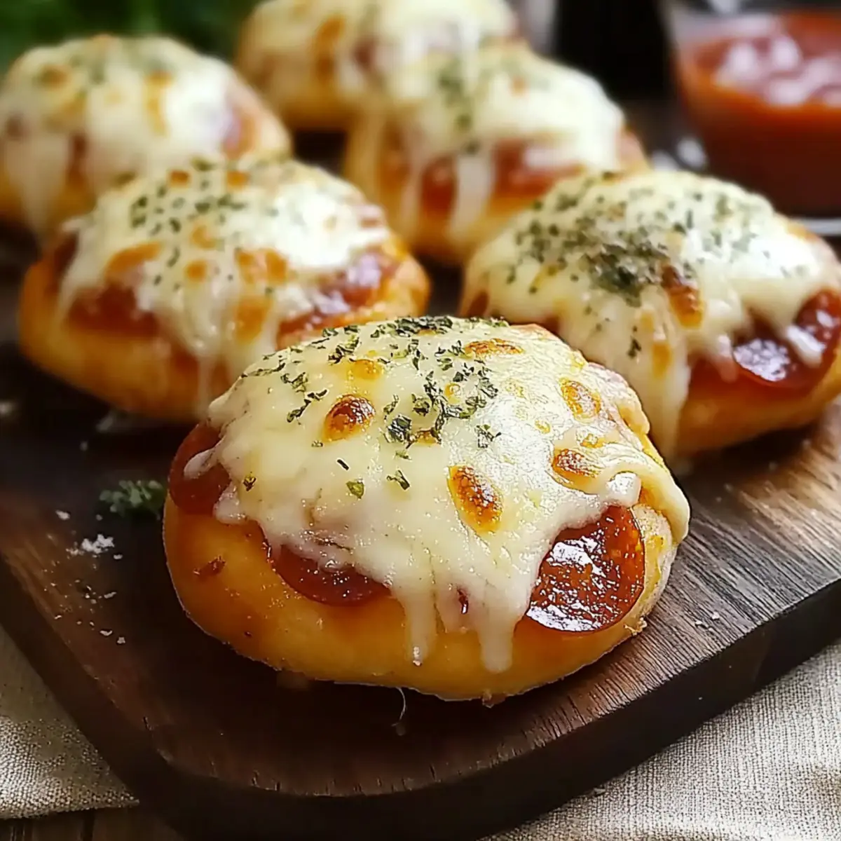 Pepperoni Cheese Pizza Bombs