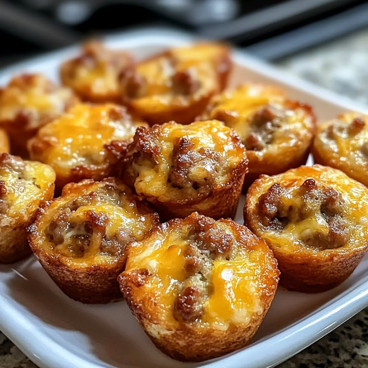 High-Protein Pancake Sausage Mini Muffins