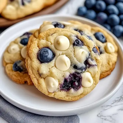 Blueberry White Chocolate Chip Cookies