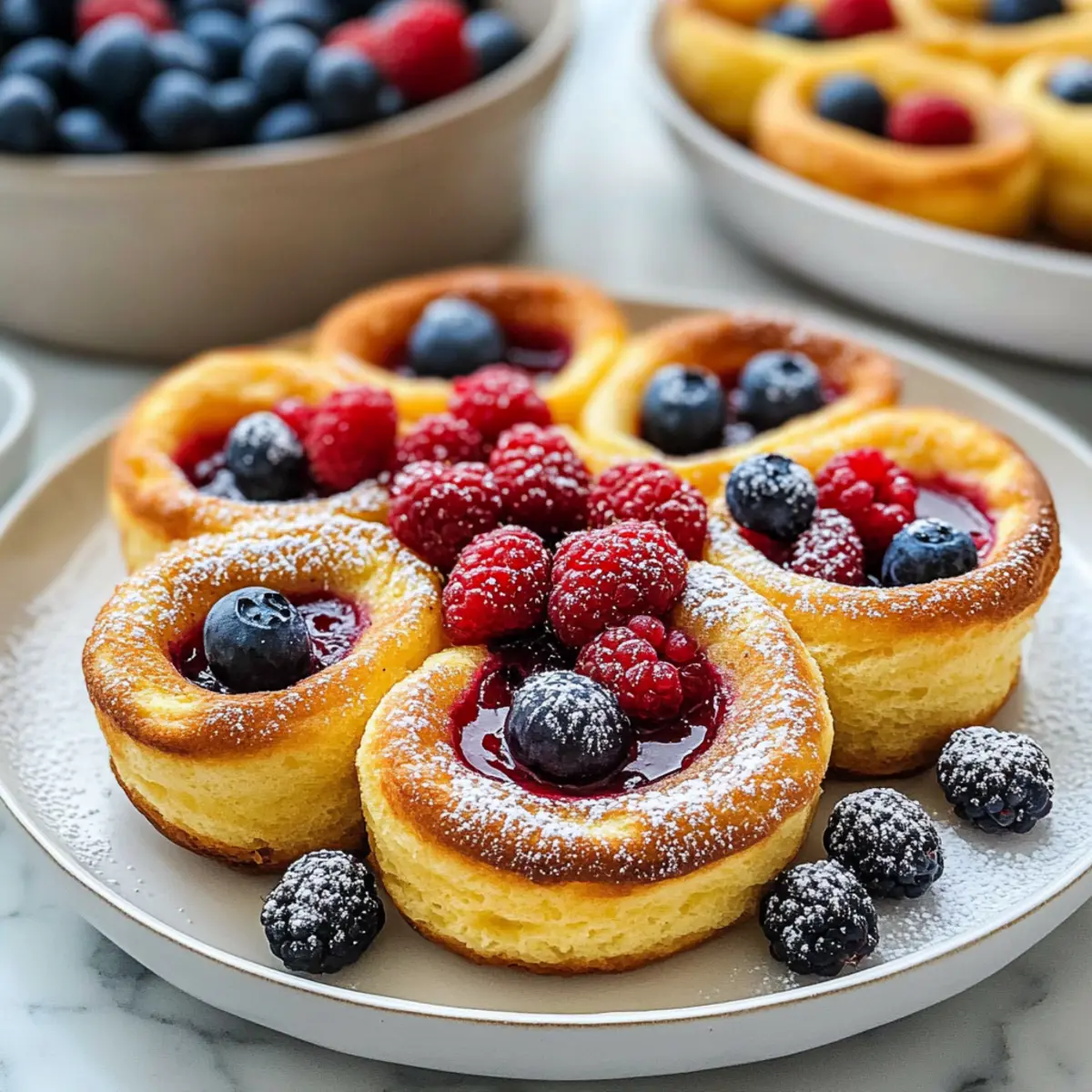 Mini Dutch Baby Pancakes