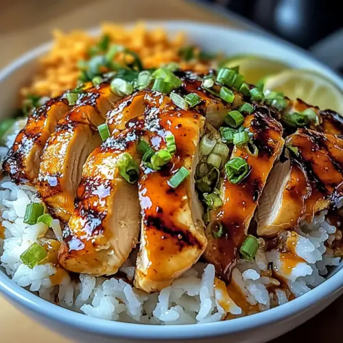 Spicy Maple Chicken & Coconut Rice