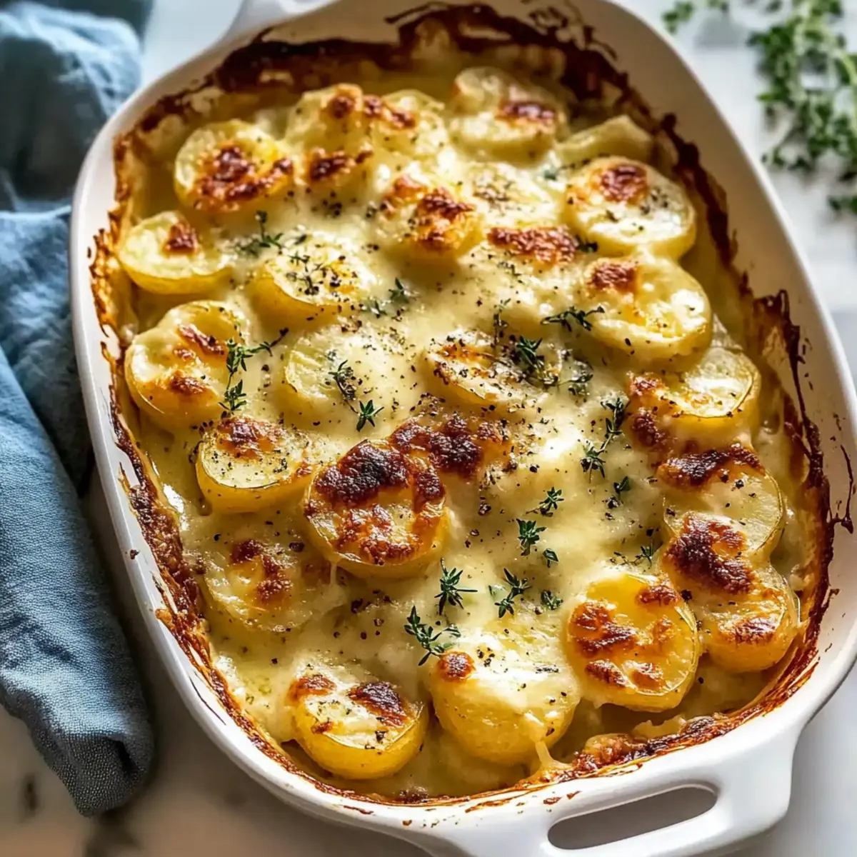 Cheesy Garlic Scalloped Potatoes