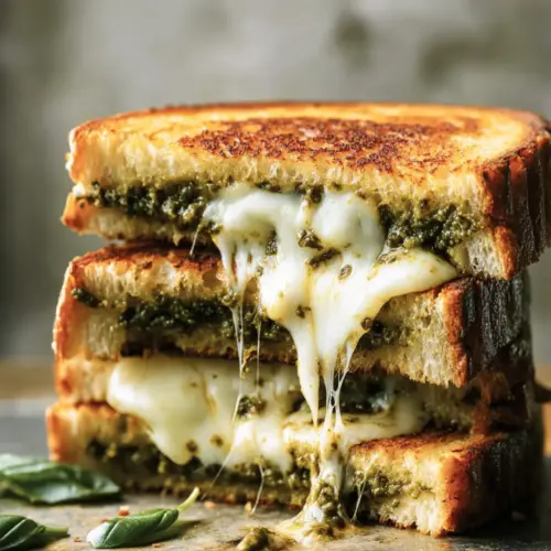Sourdough Pesto Grilled Cheese