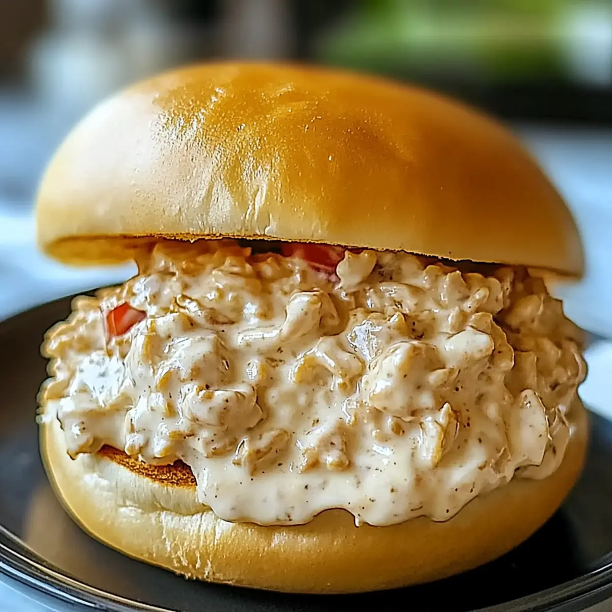 Chicken Alfredo Sloppy Joes